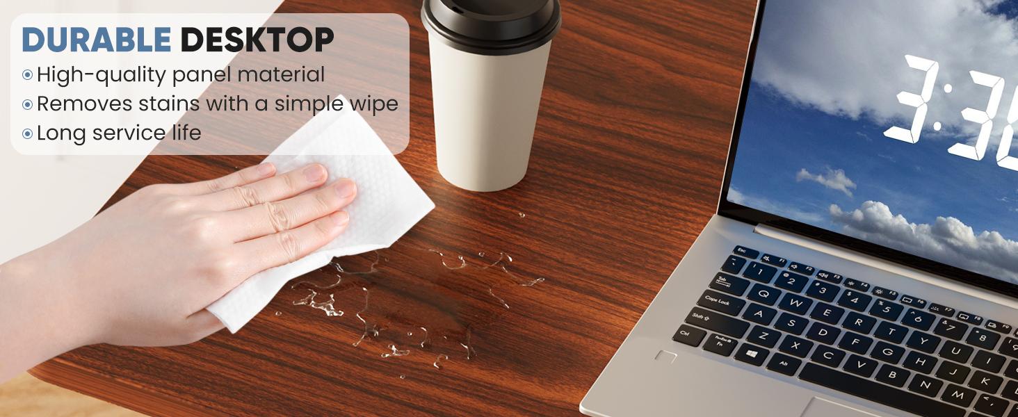 Adjustable OverbedTable with Wheels for Hospital andHome Use - Rolling Laptop Desk andMobile Standing Desk