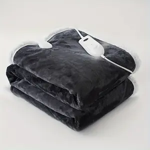 Comfortable Electric Blanket 50 "X60"-Soft Plush Snowman with Flannel, 3 Heat Settings, Automatic Shutdown Timer, Overheating Protection, Machine Washable-Perfect Choice for Winter Comfort