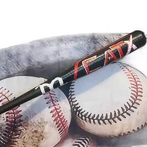 Black Catx Blitz Ball Bat - Baseball Equipment Featuring a Distinctive Design and Branding