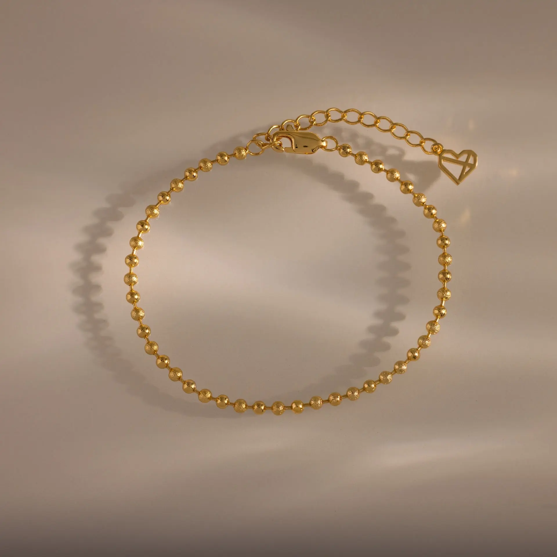 Dune Beaded Bracelet by Caitlyn Minimalist - Dainty Ball Chain Bracelet in Gold & Silver - Minimalist Jewelry - Gift for Her