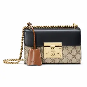 Pre-owned GUCCI Calfskin Bag Accessories BJ1101504035 Padlock Monogram small