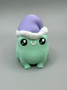 3D Printed Butt Toad Frog Hat Articulated Fidget