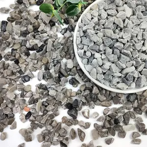 2lbs Grey Pebbles for Landscaping, 3/8inch Small Rocks for Succulent Cactus ,  Polished Pebbles, River Rocks for , Vases, Gardening