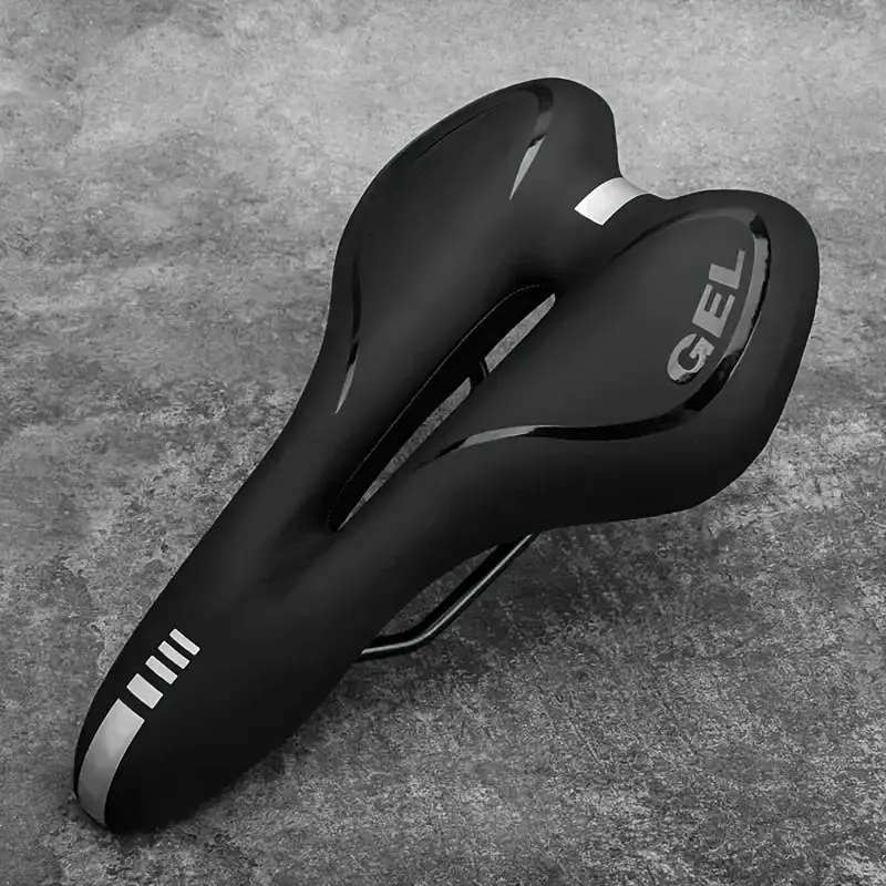[Soft Bike Saddle] Soft Silicone Bike Saddle - Gel Mountain Road Cycling Seat For Men Women - Comfortable Shockproof Bicycle Cushion