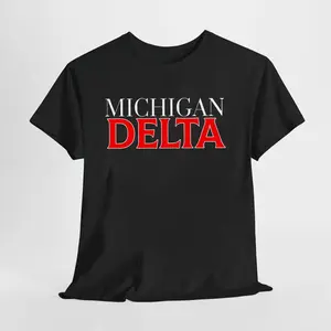 Represent Your City or State T-Shirt Featuring Bold Delta Unisex Design