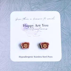 Monkey Stud Earrings