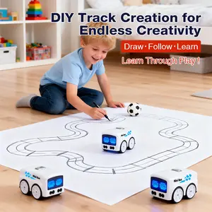 Mini Senor RC Bus, High-speed Remote Control Racing Magic Follow Vehicles With Music, Desktop Entertainment, Birthday Gift For Boys Kids, Christmas Gift