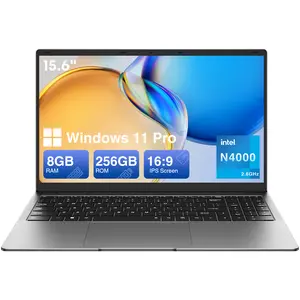 TPV 15.6" Windows 11 Pro Laptop Computer, MS Office 2024, 8GB RAM 256GB Storage, Intel Celeron N4000(up to 2.6GHz) 100% sRGB Screen, 2.4G/5G Dual Band WiFi, BT4.2, USB-A, Long Battery Life, Silver college Portable deals