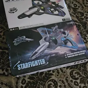 Gravity Defying F-22 Mini Jet  VTOL Remote Control Plane with Altitude Hold - One Key Takeoff RC Stunt Fighter with LED