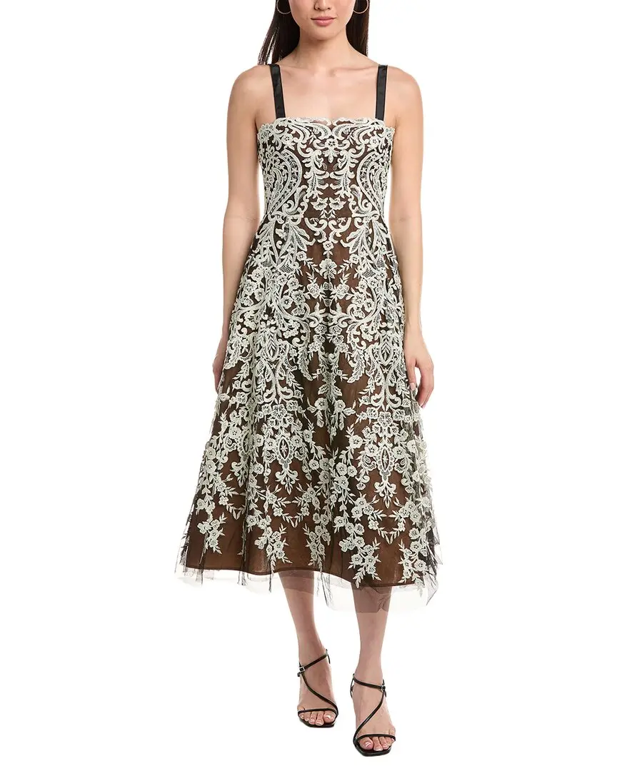 Marchesa Notte Soho Tulle Cocktail Dress
