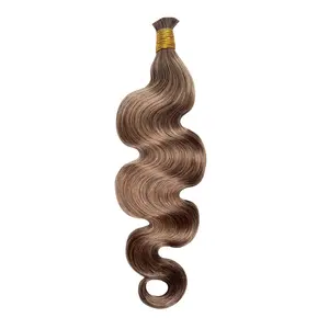 YGwigs #613/4/27/30 Mixed Color Body Wave Bulk Human Hair for Braiding