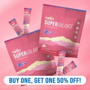 Superbalance 2-Pack: Hormonal Support Drink Mix, 20 Travel Packets, SRI-81 Shatavari, Myo-Inositol, Rhodiola Rosea, Vitamin C, Magnesium, Theobromine, Vitamin B6/C