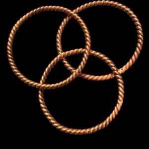 Tensor Copper Bangle Bracelets Stylish Durable Design 10 AGW Copper Earthy Brown Soft Pink Tones Promotes Energy Flow Balance Ideal for Daily Wear