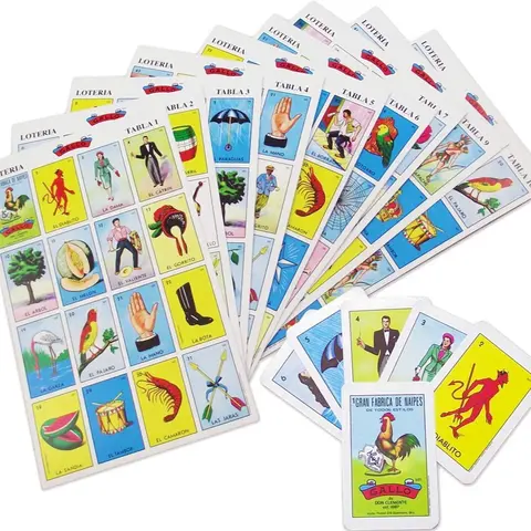 Original Jumbo Loteria Game Set in Spanish, Mexican Loteria for 10 Players Family Fun Game Party Game Set