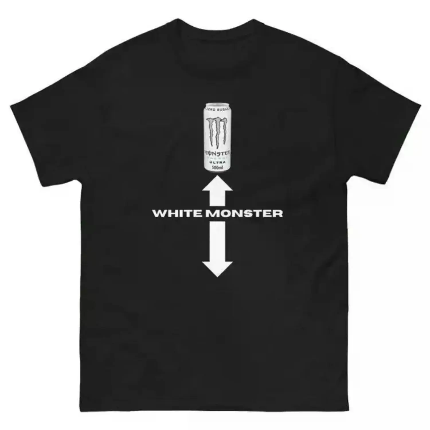 White Monster Graphic Tee | Fun & Trendy Summer Streetwear for Men