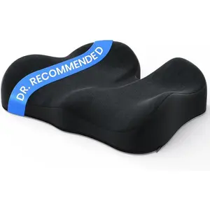 Large Memory Foam Office Chair Cushion Seat Pad, Ergonomic Seat Cushion for Sciatica, Tailbone & Back Pain Relief, Car Seat Cushions for Driving