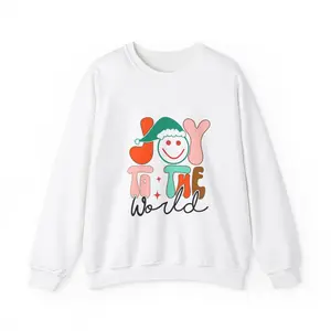 Joy to the World Sweatshirt, Christmas Jumper, Holiday Pullover, Unisex Crewneck, Festive Apparel