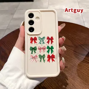 Phone Case Compatible with Samsung Galaxy S24 Plus S25 S23 S22 Ultra S24+ Festive Bow Array Pattern Soft TPU Rubber Camera Protection Rugged Mobile Phone Cover for Boy