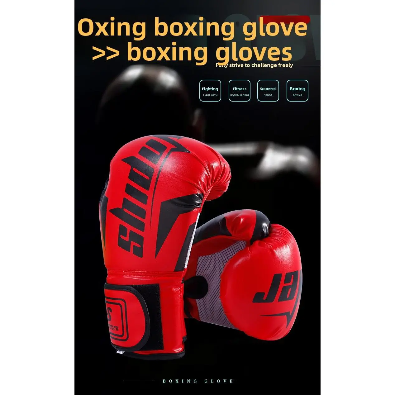 Boxing Gloves Adult Professional Training Gloves Men's and Women's Sanda Sandbag Fighting Gloves Muay Thai Fighting Children's Gloves