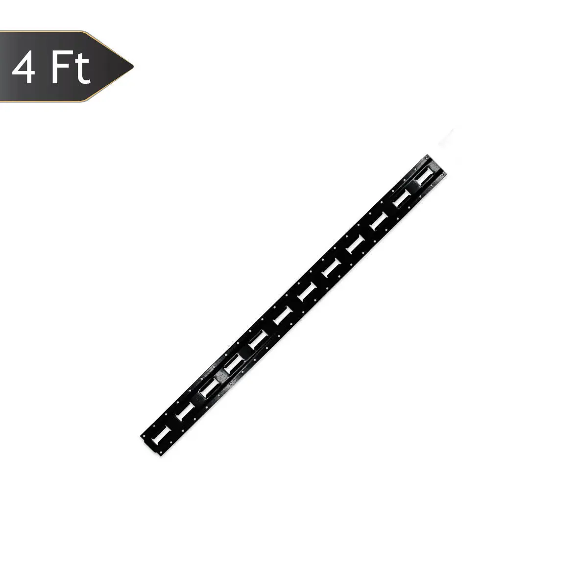 Black Powder-coated Vertical E track Rail