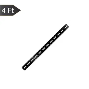 Black Powder-coated Vertical E track Rail