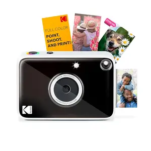 Kodak Printomatic+ 10MP Digital Camera for Instant Prints with RGB LED Indicator and Zink Sticky-Backed Paper
