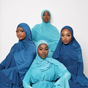 Three Piece Jersey Abaya Everyday Wear Hijab Set