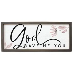 Sincere Surroundings 15.5" God Gave Farmhouse Frame