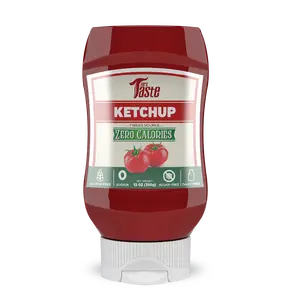 Mrs. Taste Ketchup No Sugar, No Calories, Zero Sodium - Rich Source of Fiber with Uncomplicated Flavor - Dip Sauce Flavor