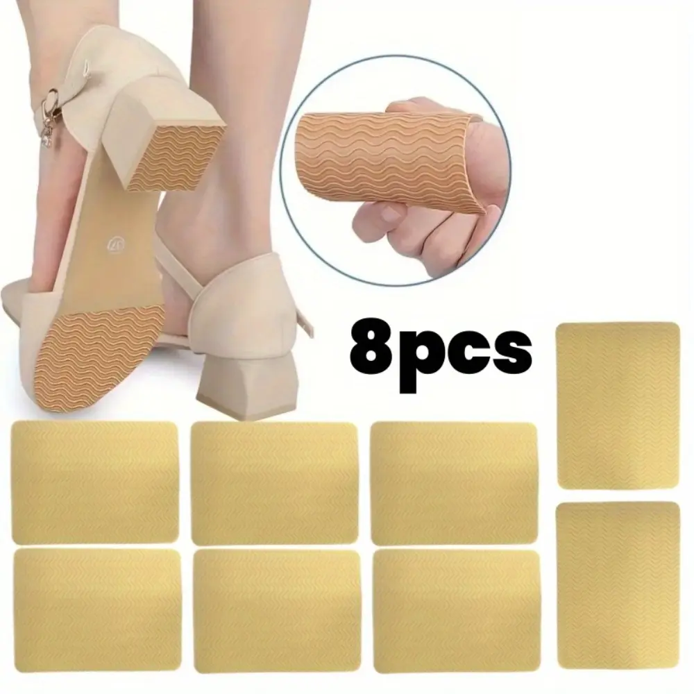 8pcs Peel-On High Heels Sole Protective Covers, Non-Slip Insoles, Shoe Protectors for High Heels, Formal Shoes, Shoe Protector