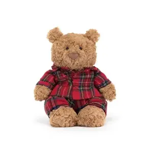 Bear Collection Barcelona Bear Eggplant Bee Love Bathrobe Plush Toy Cute Stuffed Animal for Kids Bear Collection