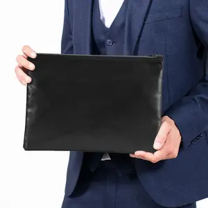 Fireproof Document Bags Waterproof and Fireproof Money Bag,Fireproof Safe Storage Pouch with Zipper for A4 Document Holder,File,Cash and Tablet Wallet Men