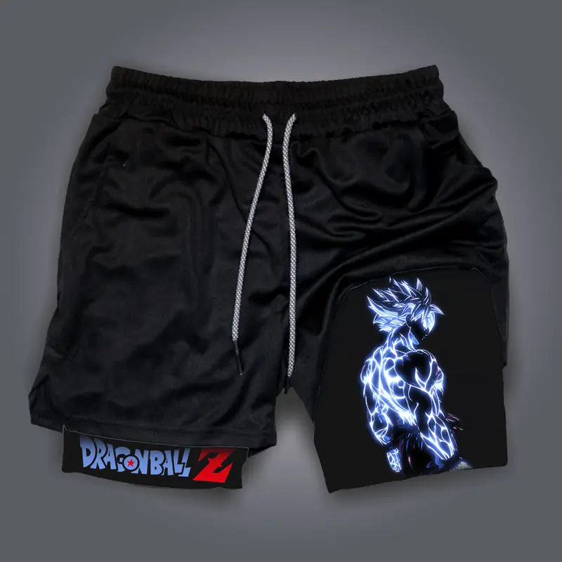 Dragon Ball DBZ Goku jorts outfit men 80s 90s short shorts summer camo shorts Anime graphic sweatshorts men gifts