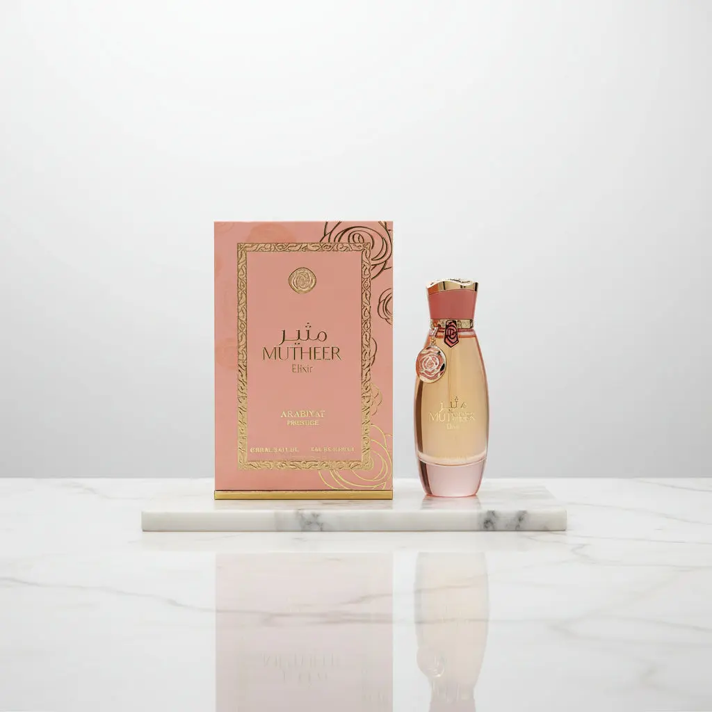 Arabiyat Mutheer Elixir Arabic Perfume for Women - 3.4 fl oz EDP Spray, Daily Use Daytime Floral Iris-Violet Fragrance, Single Item Women's Fragrance (3 to 3.9 fl oz Range), Daily Use Fragrance