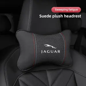 Car Headrest Neck Support Seat Lumbar Cushion Neck Pillow For Jaguar F-Pace F-Type XF XJ XE I-Pace E-Pace XEL XFL S-Type XFR XKR X-Type