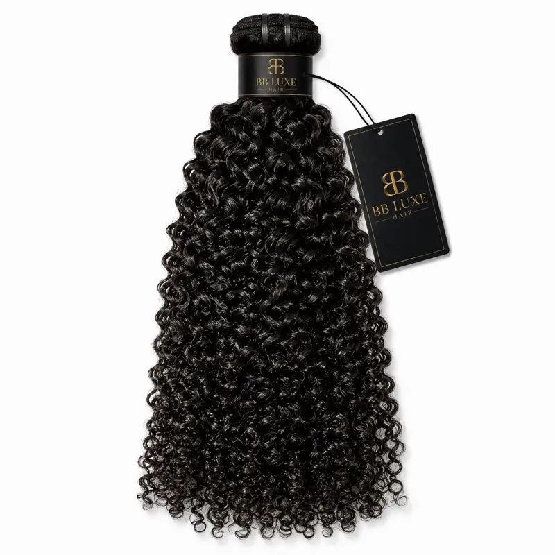 BB Luxe 15A Raw Burmese Curly Human Hair Bundles | 100% Virgin Human Hair Extensions | Soft, Full & Thick