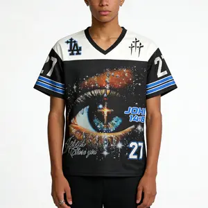 Sopula Studio Men's Jesus Is Lord Eye Graphic Mesh Jersey