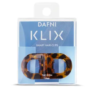 DAFNI KLIX Magnetic Hair Clips - the icon - Amber | Seamless Connection Hairclips - Strong Magnetic Hold Hair Accessories