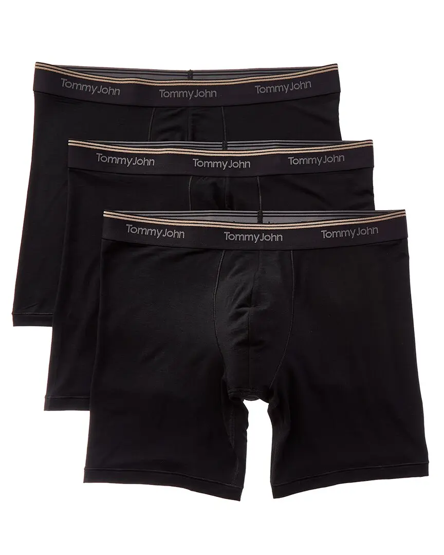 Tommy John Set of 3 Ultra Soft Flex 6in Boxer Brief