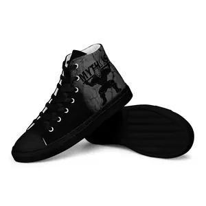 Men’s high top canvas shoes Black