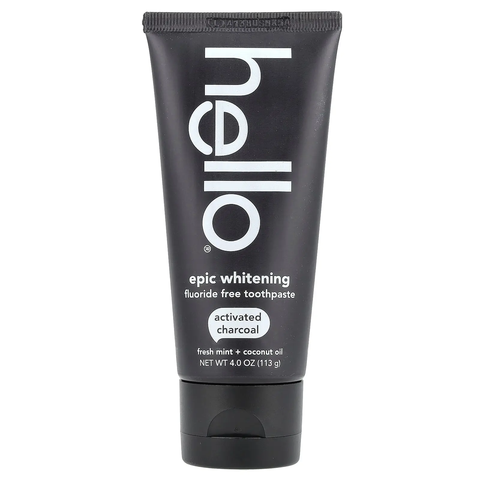 Hello Epic Whitening, Fluoride Free Toothpaste, Activated Charcoal, Fresh Mint + Coconut Oil, 4 oz (113 g)