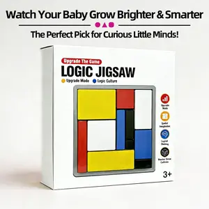 Logic Jigsaw Puzzle for Kids Teens & Adults Portable Educational Toy for Travel Gifts & Family Fun Ages 7+ Spatial Imagination & Logical Thinking