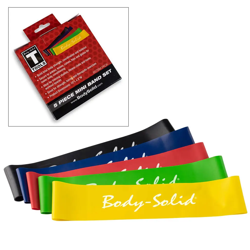 Body-Solid Mini Resistance Loop Bands 5 Pack