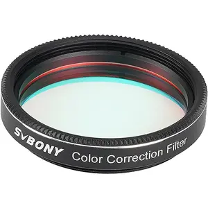SVBONY SV231 Color Correction Filter, 1.25 inches Telescope Filter, Moon Filter for Planetary Visual and Astrophotography, Correct Edge Chromatic Aberration to Enhance Clarity and Contrast