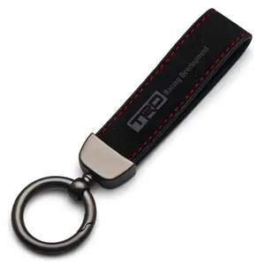 High-End Metal Leather Keychain Lanyard for Trd Cars, Unisex Keyring, Suitable for Trd Key Storage, Durable Hanging Accessory