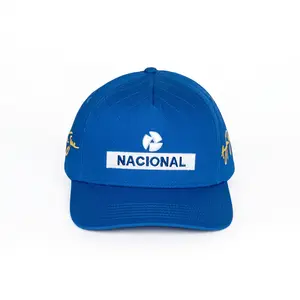 Ayrton Senna F1 Nacional Quilted Hat - Blue
