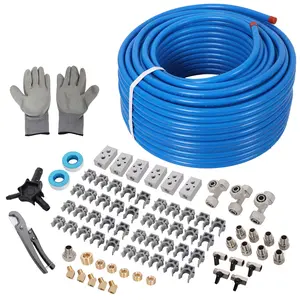 1/2" x 200ft Air Compressor Piping, High Quality PEX-AL-PEX Tubing, Air Hose Kit Air Compressor Accessories,Blue Tubing Pipe Heavy Duty