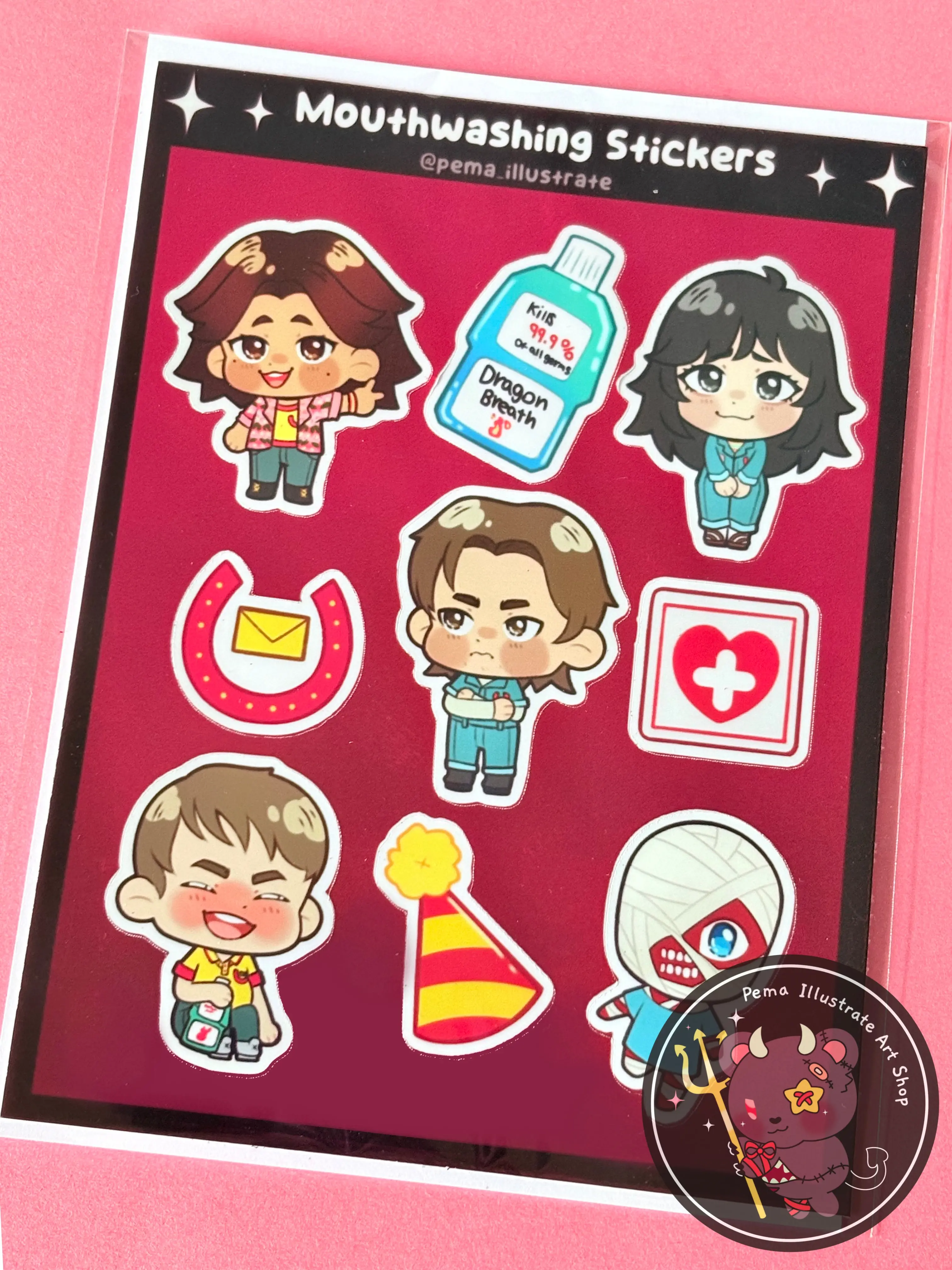 Mouthwashing Tulpar Crew Sticker Sheet
