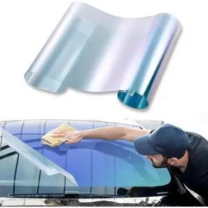 Blue Chameleon Window Tint for Car, 70% VLT Front Windshield Tint 30Inch X 10Ft Automotive Window Tint Film, Heat&UV Blocking Sun Protection Anti-Glare Reflective Film
