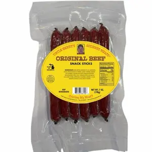 Beef Snack Sticks - 7oz Resealable Bags - Uncle Henry’s Gourmet Meats